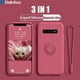 thumbnail image 2 of Funda de silicona líquida con anillo para Samsung Galaxy, funda de lujo con soporte magnético para Samsung Galaxy A22, A32, A52, A72, A12, A50, A70, S10, S9, S8 Plus, Note 10, 9, 2 of 4