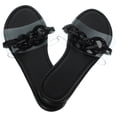 thumbnail image 4 of 1 par de sandalias planas elegantes y transparentes para verano, sandalias de playa, zapatillas para mujer, 4 of 7
