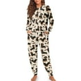thumbnail image 4 of DISNIMO Womens 2 Piece Pajama Sets Dachshund Print Soft Round Neck Sleepwear with Long Pants Long Sleeve Lounge Set with Pocket, 2XL, 4 of 7