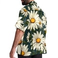 thumbnail image 3 of Daisy Men's Casual Hawaiian Button Down Short Sleeve Summer Beach Printed Shirt, 3 of 6
