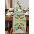 thumbnail image 4 of Vintage Butterfly Table Runner 108 Inches, Colorful Retro Butterflies Watercolor Bed Runner Dresser Scarves Tabletop for Indoor Outdoor Parties/Ceremony/Banquet, 13"x 108", 4 of 8