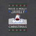 thumbnail image 3 of Wild Bobby Have a Holly Jawlly Christmas Shark Sweater | Funny Holiday Unisex Crewneck Sweatshirt, 3 of 5