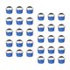 thumbnail image 3 of 100pcs 85/200ml Ice Cream Cup Ball Cup with Half Ball Cover Dessert Cake Cup Bowl (Blue), 3 of 3