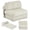 Beige, variant on Costway Folding Sofa Bed, Convertible Sleeper Chair with Pillow Back Support Corduroy Cover Pink