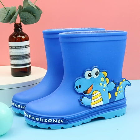 

RUICUW Children Shoes Cute Cartoon Mid Tube Rain Boots Fashion Outdoor Small Rain Boots 5.5-6 Years
