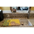 thumbnail image 2 of Carolines Treasures WDK5454DDM 21 x 14 in. Summer Sunflowers Gold Pekingese Dish Drying Mat, 2 of 5