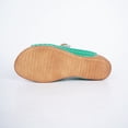 thumbnail image 5 of KIJBLAE Women's Minimalist Round Toe Thick Sole Wedge Sandals, Open Toe Casual Beach Slippers for Vacation Green 40, 5 of 9