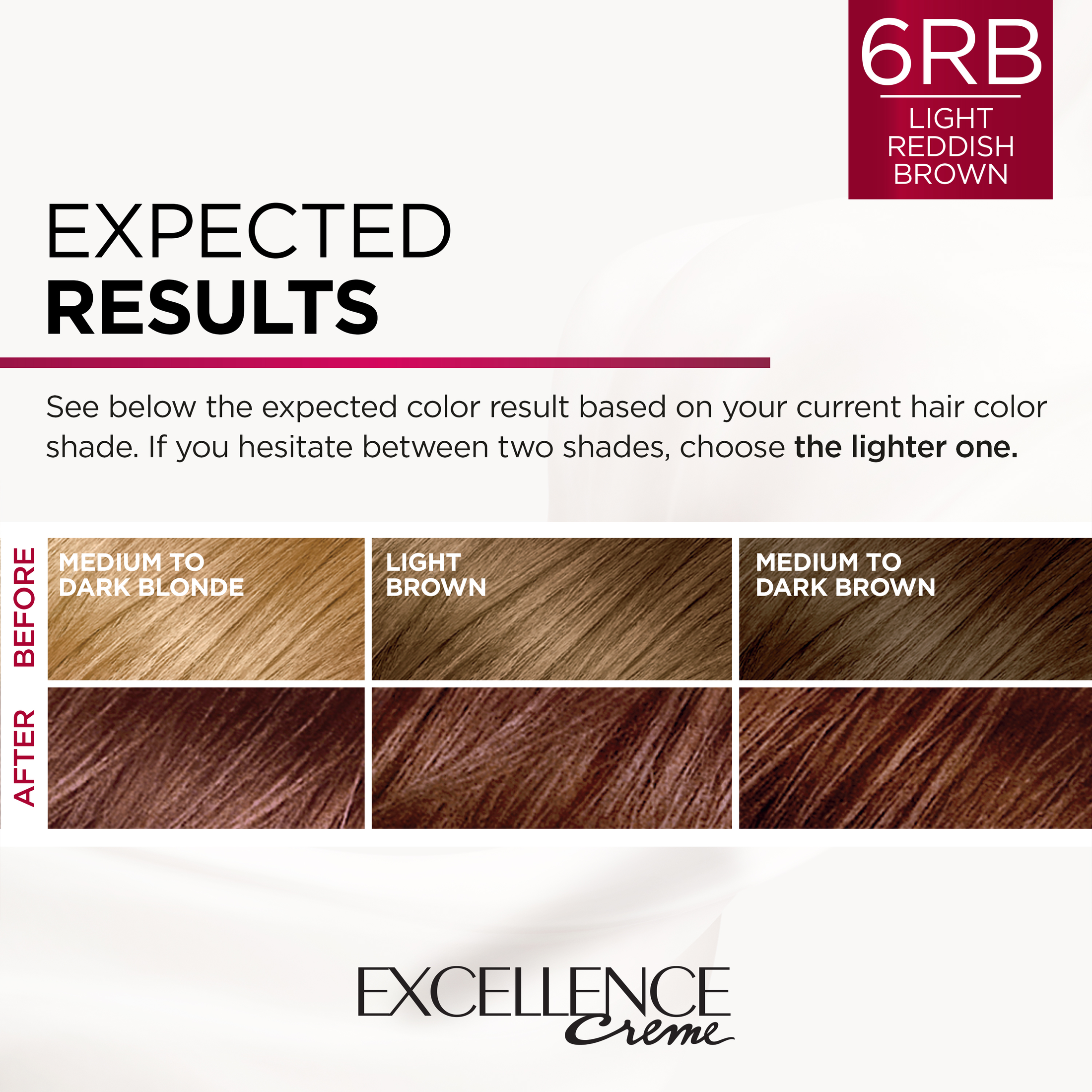 L'Oreal Paris Excellence Creme Permanent Hair Color, 6RB Light Reddish Brown - image 5 of 8
