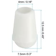 thumbnail image 2 of REGALWOVEN 50Pcs Kitchen Sink Rack Feet, Plastic Protective Feet for Sink Rack Grid, White 4 x 7.5mm, 2 of 6