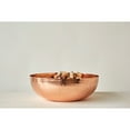 thumbnail image 3 of Creative Co-Op Round Hammered Metal Bowl, Copper Finish, 3 of 6