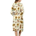 thumbnail image 2 of Yuyamidu Horse Robes for Women Plus Size L Sexy Long Sleeves Bathrobe Sleepwear Chicken Kimono Dress Lightweight Long Nightgown Sunflower Dressing Gown Robe, 2 of 7