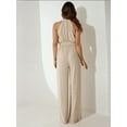thumbnail image 3 of Wide Leg Halter Neck Jumpsuit, 3 of 6