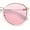 Gold - Pink, variant on Classic Round Windsor Dandy Metal Rim Fashion Sunglasses Gold Black - Black