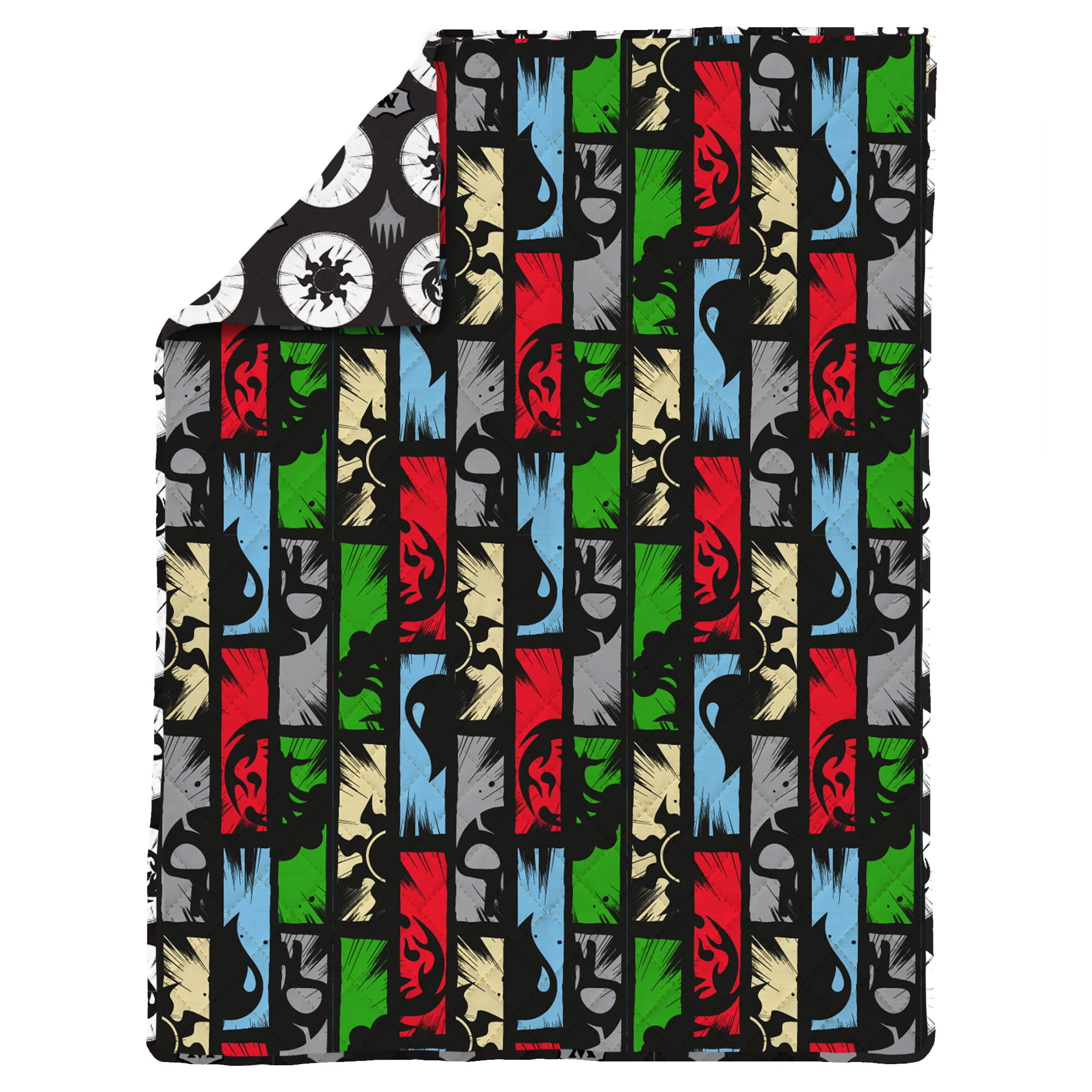 Magic The Gathering Animated Magic Twin/Full Quilted Blanket 60x90 inches, Kids Character Bedding