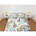 thumbnail image 2 of Colorido Doodle Paisley Juego de Funda Nórdica, Estética Habitación Decoración Juego de cama completo,, 2 of 4