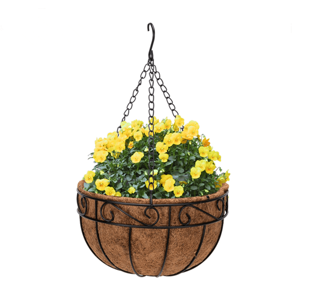 Chainplus 4 Pack Hanging Baskets for Plants 14 Inch Hanging Plant Baskets Hanging Planters