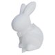 thumbnail image 2 of Decoraciones de Pascua, Adornos de Pascua, Regalos de Pascua Figura de conejito con lazo flocado con temática de Pascua Adornos de espuma, 2 of 7