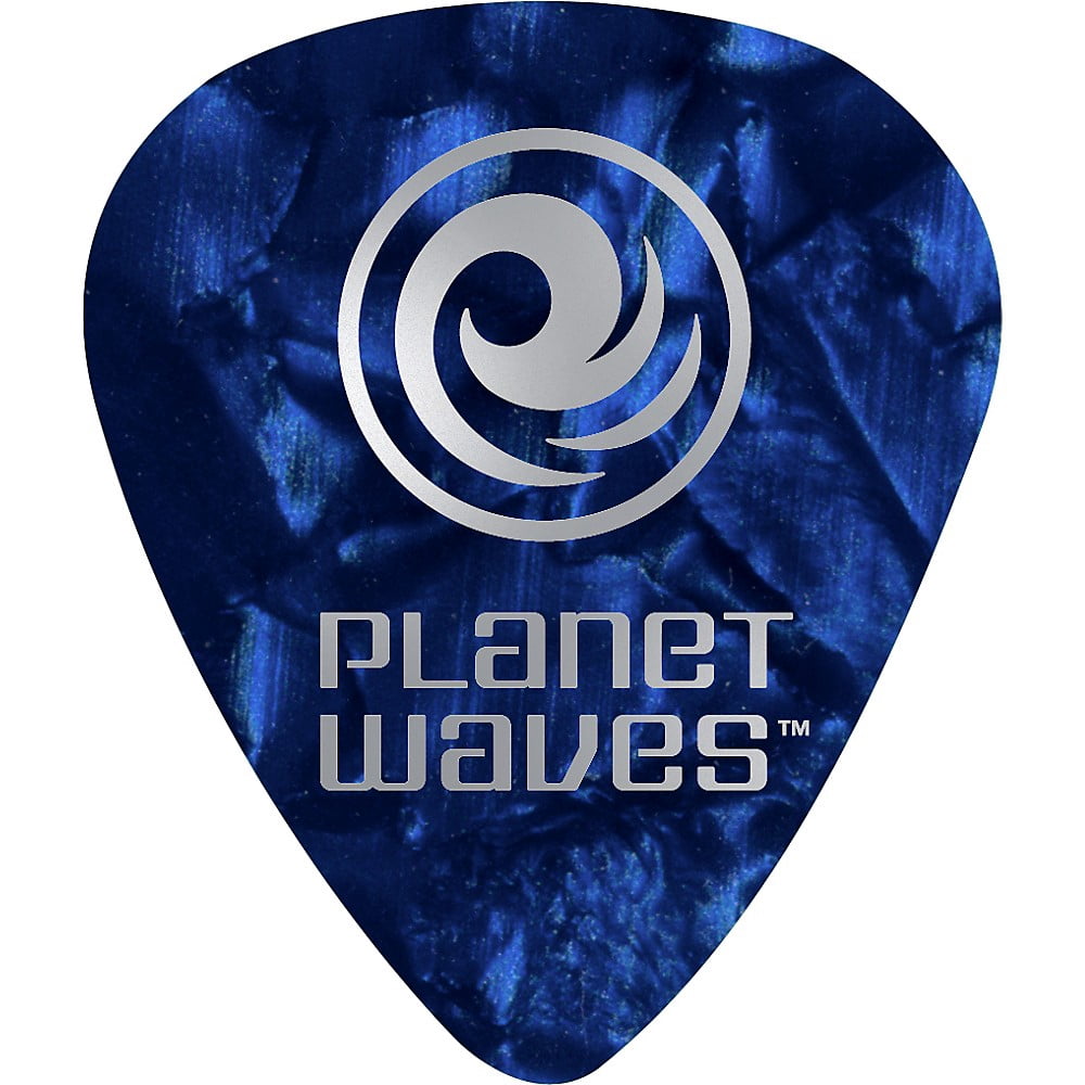 D'Addario Planet Waves Black Pearl Celluloid Guitar Picks - 100 Packs