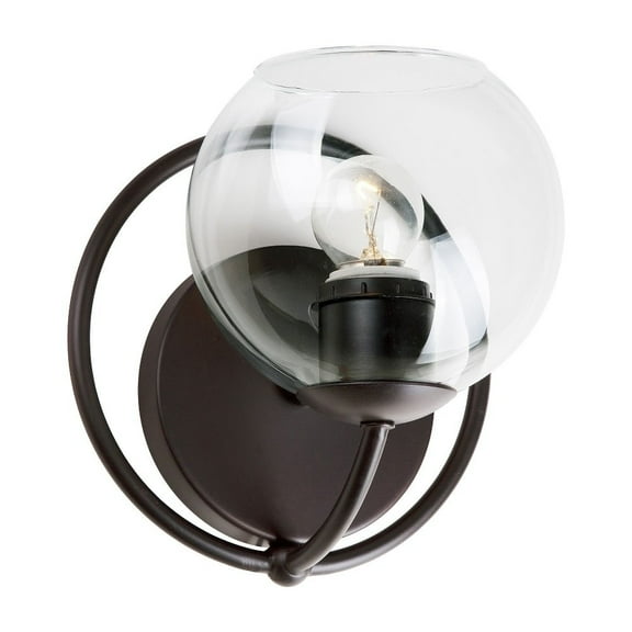 Forte Lighting 5619-01 1 Light 8" High Wall Sconce - Bronze