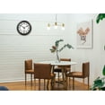 thumbnail image 6 of 12 Inch Retro Wall Clock,Indoor and Outdoor,Quartz,Analog,Waterproof,Thermometer,Black, 6 of 7