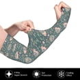 thumbnail image 3 of Haiem Hedgehogs and Flowers UV Protection Cooling Arm Sleeves for Men and Women UPF 50 Sun Sleeve, 3 of 8