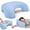 Blue, variant on AMTPM Side Sleeper Pillow with Arm Holes, Ergonomic Memory Foam Cervical Pillow for Neck and Shoulder Pain Relief for Side Back Stomach Sleeper