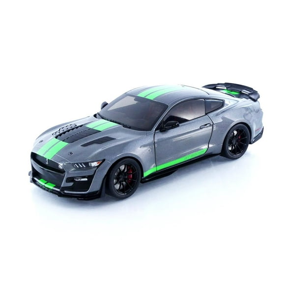 Solido 2020 Ford Mustang GT500 Carbonized Grey w/ Lime Green Stripes 1:18