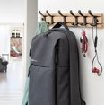 thumbnail image 2 of Perchero de pared con 4 ganchos móviles, perchero de pared para colgar toallas, sombreros, abrigos, bufandas, bolsos y otros artículos, 2 of 4