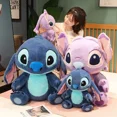 thumbnail image 5 of Juguetes de peluche de gran tamaño de Lilo & Stitch de Disney, lindos muñecos de peluche de la película de anime Stitch, peluches suaves de dibujos animados, regalos de Navidad para niña, 5 of 5