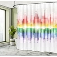 thumbnail image 4 of Ambesonne Music Shower Curtain, Vibrant Colors Club Disco, 69"Wx84"L, Multicolor, 4 of 4