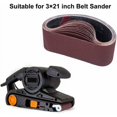Sanding Belt, 75 x 533 mm, Mixed Sanding Belts (3x Grits 80/120/150/240