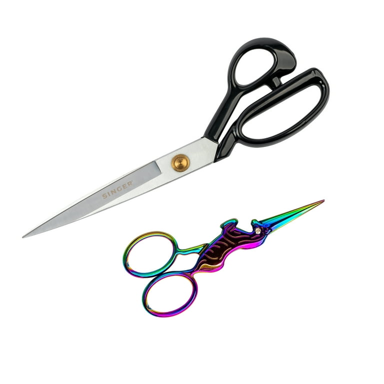 Two Piece Unicorn and Heavy Duty Shear Sewing Set with Measuring Tape