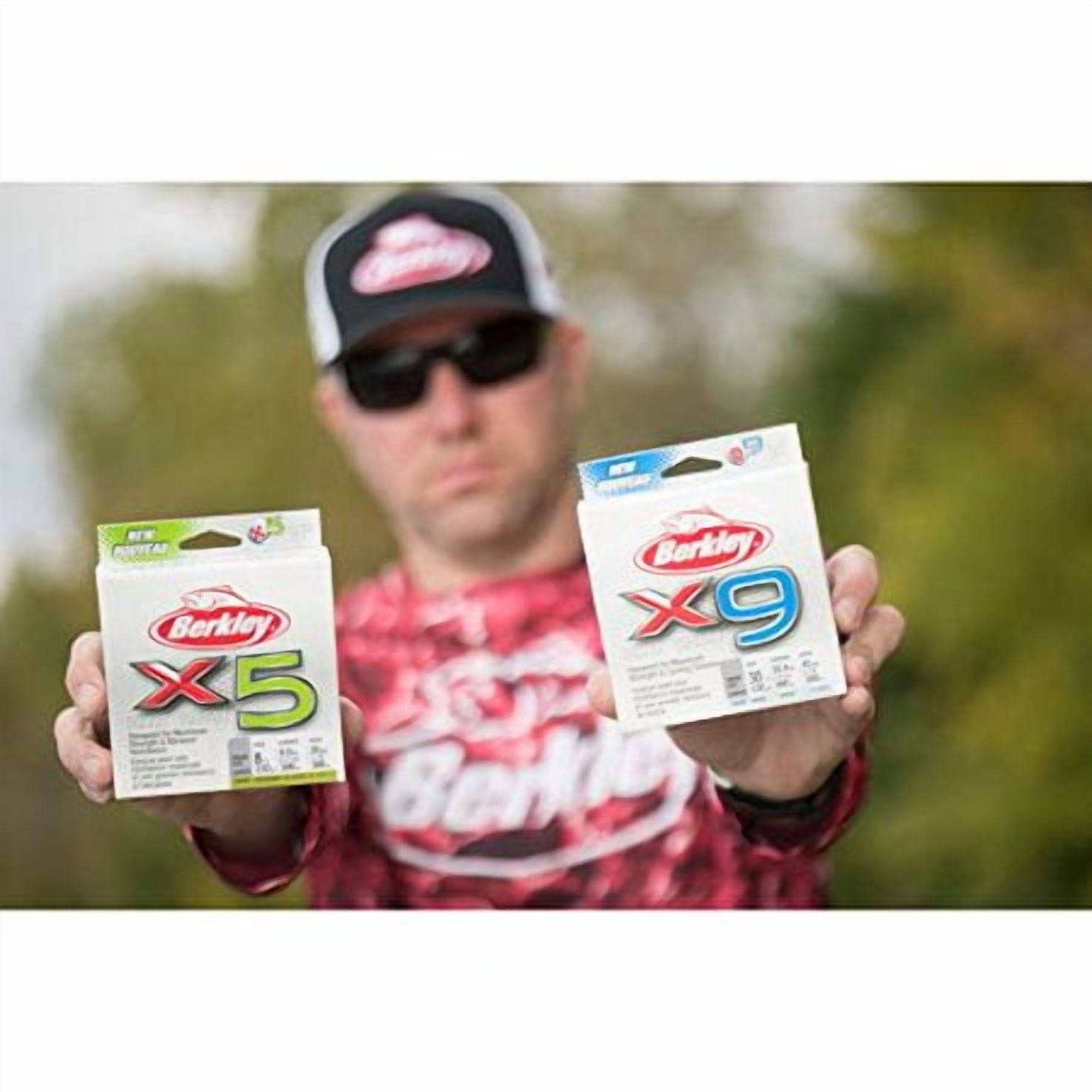 Berkley x5 Braid Fishing Line, Low-Vis Green, 50 lb Test Strength, 2188 yd