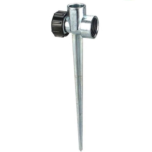 Orbit Metal Flow-Thru Lawn Sprinkler Spike Base for 1/2" Yard Sprinklers, 58034N