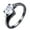 White, variant on Rings Women Love Love Heart Shaped Hearts Colorful Zircon Jewelry (Purple )