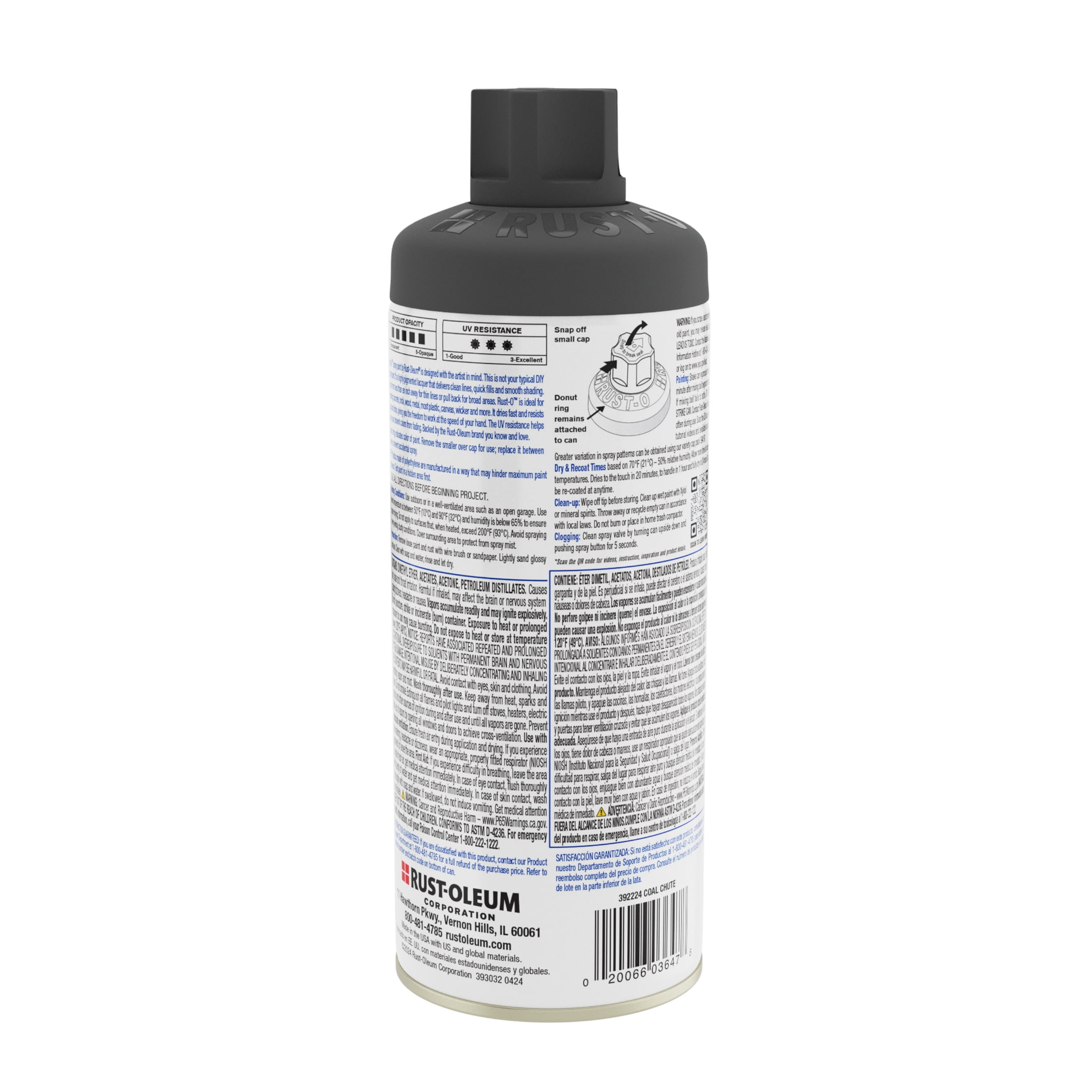 Coal Chute, Rust-Oleum Rust-O Acrylic Matte Spray Paint-392224, 11 oz