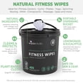 thumbnail image 3 of Wipex Yoga Mat Cleaner Wipes, EWG Verified Plant-Based Gym Wipes, Lemongrass & Eucalyptus, 400ct, 3 of 10