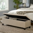thumbnail image 4 of Dasun Storage Ottoman, Light Beige, 4 of 5