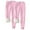 Pink, variant on Sevevn 2PCS Women's Solid Color Fleece Pockets Plus-Size Bandage Elastic Waist Wei Pants Casual Harun Leggings