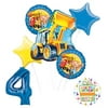 Mayflower Products Bob The Builder Construction Party Supplies 4th Birthday Balloon Bouquet Decorations