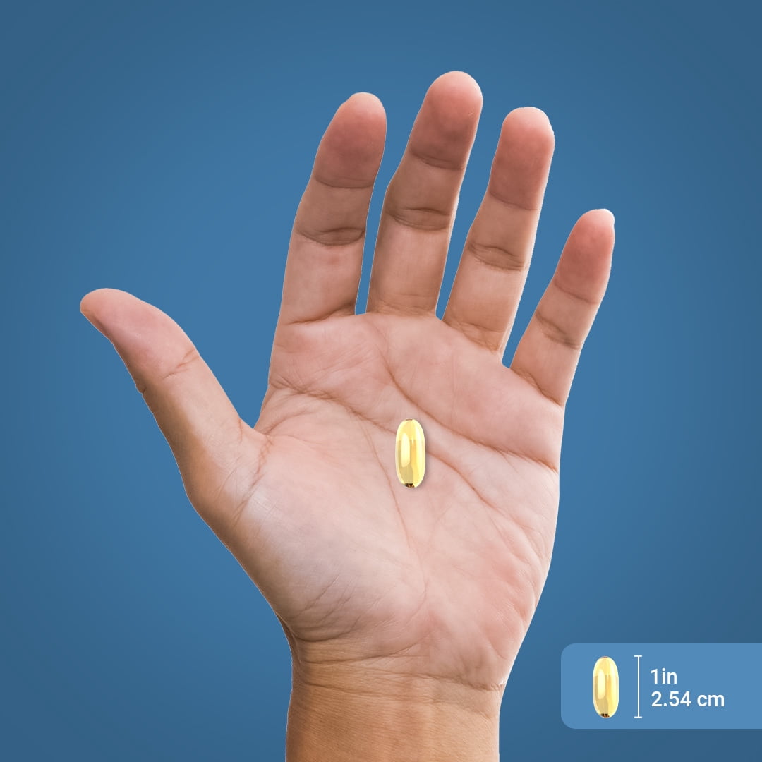 Omega-3 Fish Oil Lemon Flavor 1200 mg | 240 Softgels for Men and Women | by Piping Rock