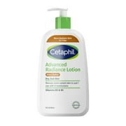 Cetaphil Advanced Radiance Body Lotion with Shea Butter for Sensitive Skin, Fragrance Free, 20 fl oz