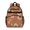 Daisy Pioneer Flower Brown Pattern, variant on Daisy Pioneer Flower Blue Pattern Cute School Backpack Bag for School with Padded Back and Adjustable Shoulder Straps 15.25"x11.5"x5.25"