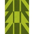 thumbnail image 1 of Ahgly Company Machine Washable Indoor Rectangle Transitional Pistachio Green Area Rugs, 4' x 6', 1 of 7