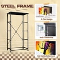 thumbnail image 4 of Modern Dresser for Bedroom with 4 Storage Drawers Graffiti Music Fashion Colorful Microphone Painting Hip Hop Lovers Dressers Chest of Drawers Steel Framed Fabric Closet Organizers for Entryway, 4 of 8