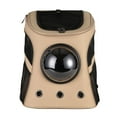 thumbnail image 2 of Esquirla Pet Carrier Cat Small Dog Bubble Capsule Backpack Breathable Holder Knapsack Khaki, 2 of 8