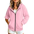 thumbnail image 7 of Besolor Teen Kids Girls Clothes Sweatshirts Casual Removable Long Sleeve Hoodies Fall Winter Oversized Fleece Jackets with Pocket(13-14 Years,Pink), 7 of 7