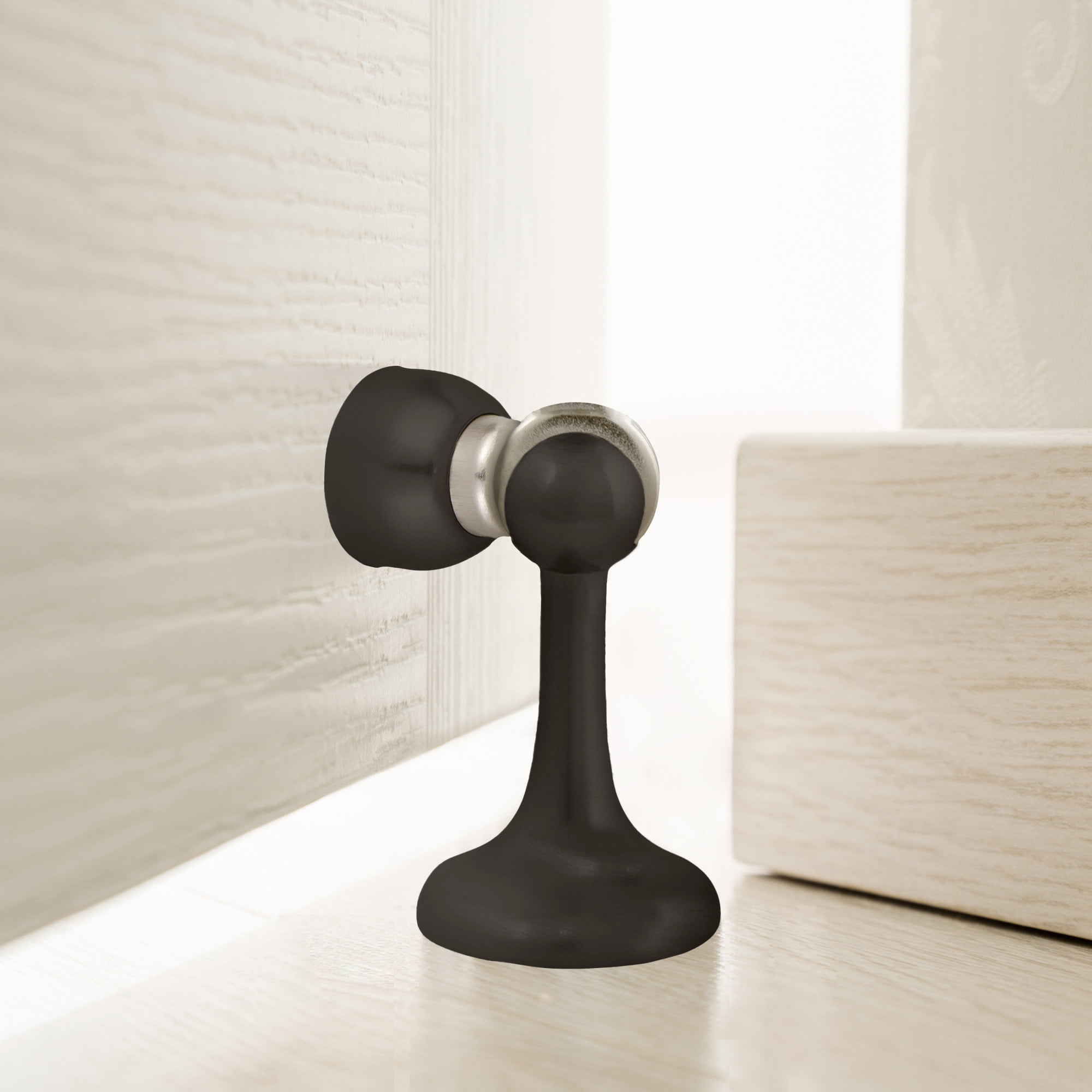 Design House 4-Pack Oil Rubbed Bronze Magnetic Door Stops for Interior Use