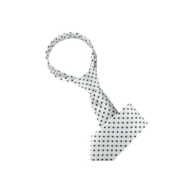 INSPIRE CHIC Cravate Grand à Pois à Nouer Soi-Même pour Homme Formelle Décontractée Blanche Taille Unique