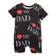 thumbnail image 2 of Mameluco Ligero CUTICAT para Bebé 9 a 12 Meses 'I Love My Dad, 2 of 8